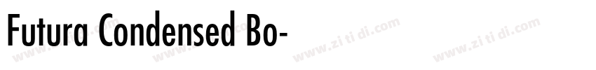Futura Condensed Bo字体转换 Futura Condensed Bo字体转换
